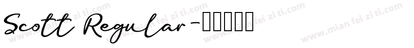 Scott Regular字体转换